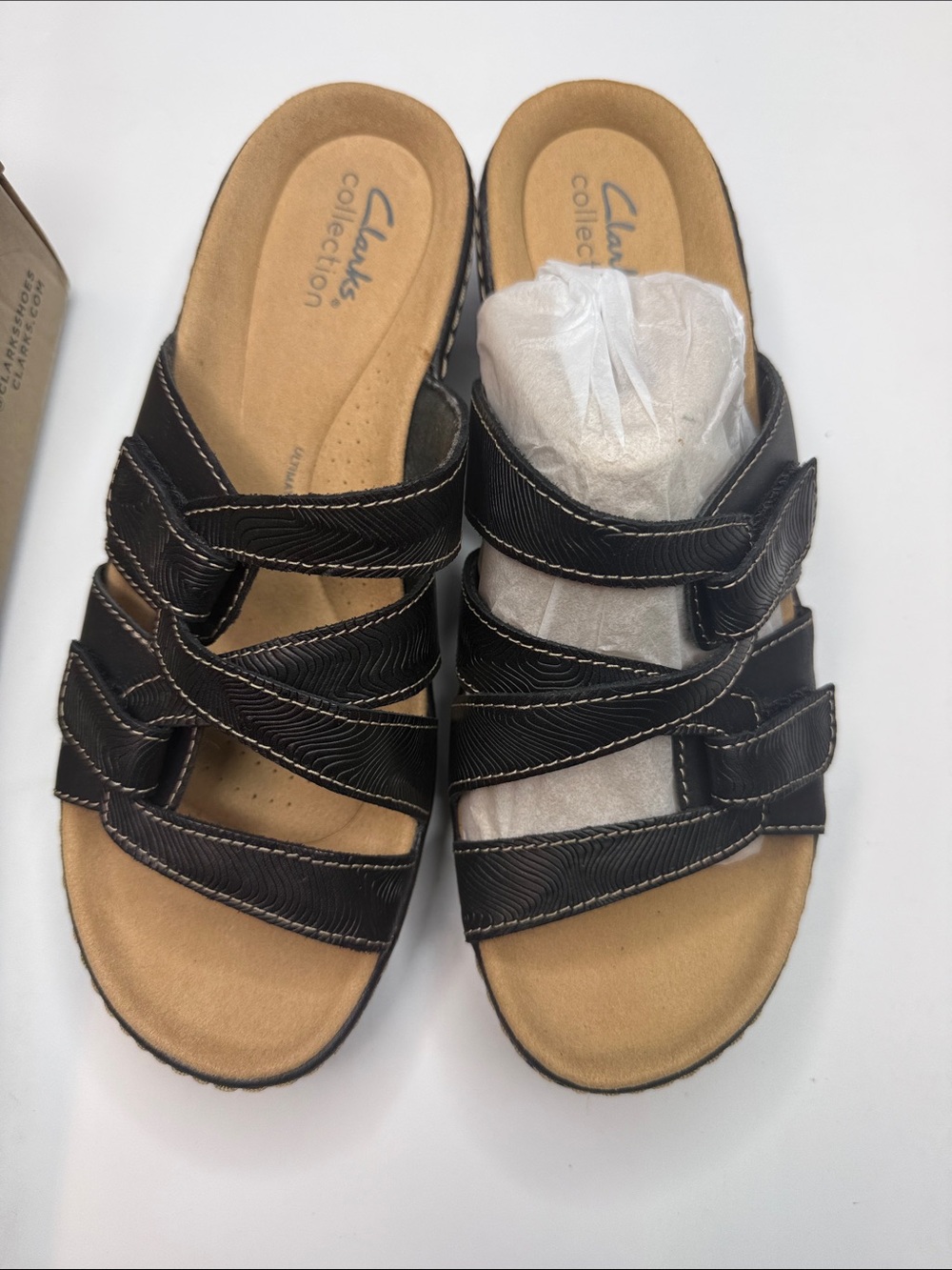 WIDE WIDTH Clarks Women's Merliah Karli Slip-on Strappy Sandals 8.5 W - Picture 7 of 11